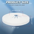 thumbnail image 2 of 29mm Plumbing Cover Plates, 9 PCS Wall Split Flange Pipe Cover Decoration Escutcheon Plate Collar Flange Water Pipe Cover Decoration PP Plastic for Wall Pipe Tube Hole, White, 2 of 7