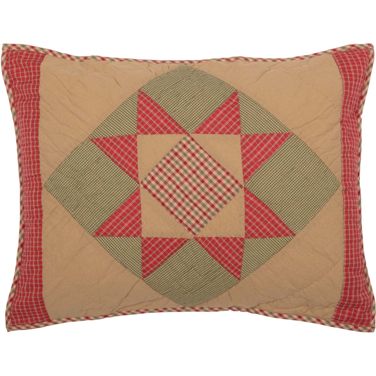 VHC Brands Seasonal Bedding Dolly Star Tan Quilt King