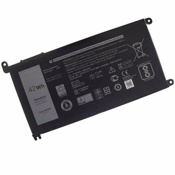 Replacement Laptop Battery for Dell Part Number WDX0R WDXOR 3CRH3 T2JX4