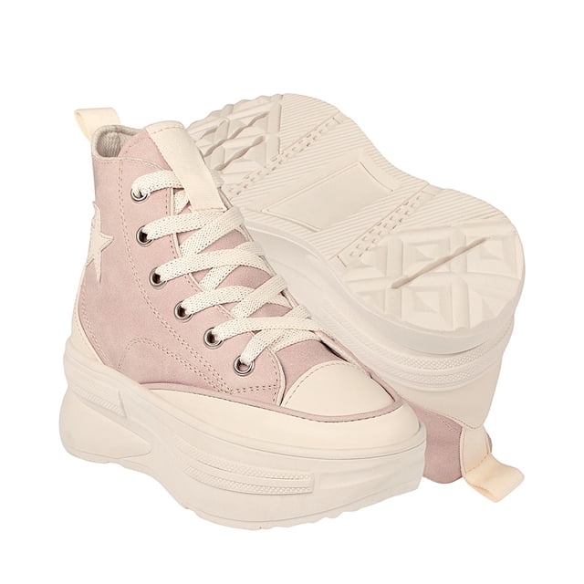 TENIS STYLO NIÑA 20100 SIMIPIEL ROSA 18-21