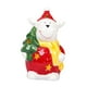 thumbnail image 3 of Adorno navideño de mesa, estatua navideña, con luz, decoración navideña romántica de cerámica para dormitorio, sala de estar, fiesta, escritorio Reno de Navidad, 3 of 8