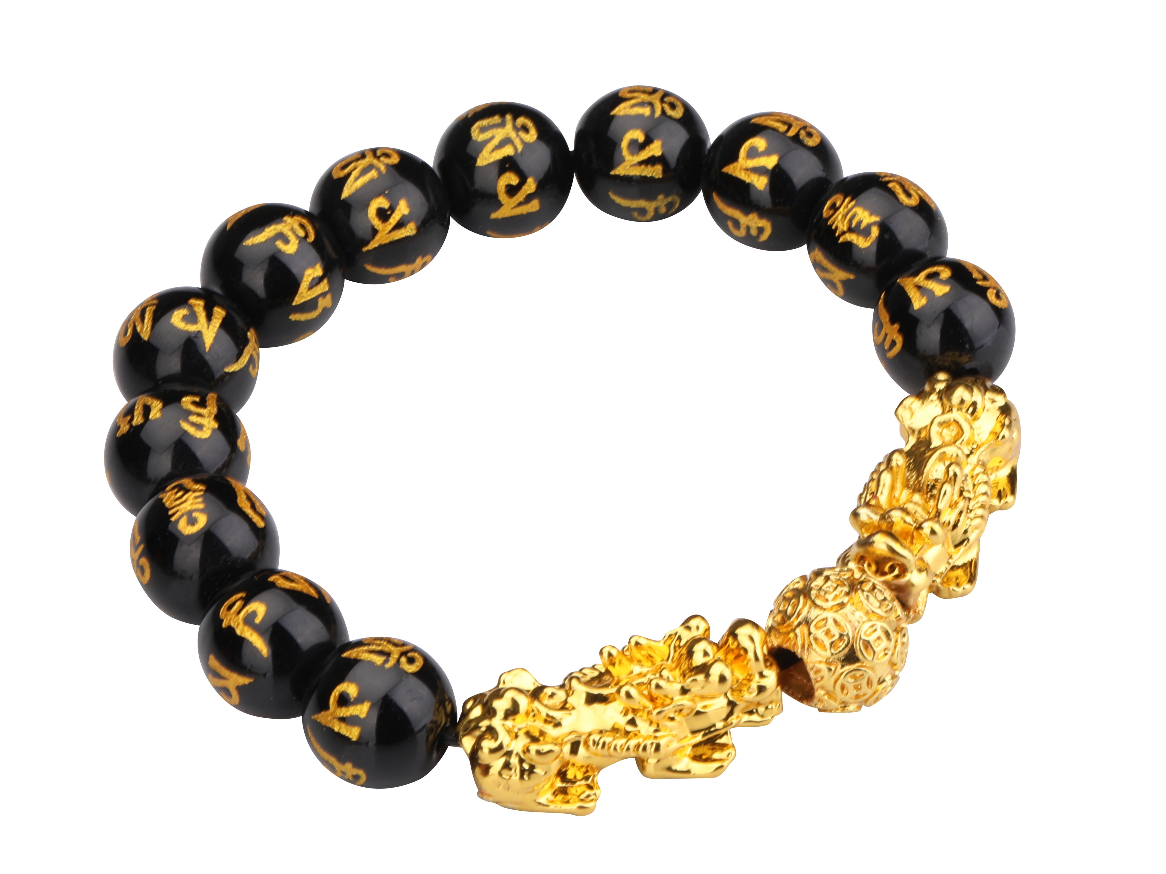 Feng shui pixiu shop black obsidian bracelet