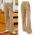 thumbnail image 4 of Kids Girl School Uniform Pants Pants Kids Dress Pants With Pockets Flare Leg Pants Boys Pink Uniform Pants Back To School Outfits For Girls Kids Girls Outfits Size 9-10 Years, 4 of 9