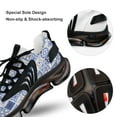 thumbnail image 7 of Floral Texture Celadon Walking Shoes for Men Woman Lightweight Tennis Fashion Elastic Sports Shoes Cushion Basketball Shoes, 7 of 7