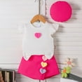 thumbnail image 2 of Caqnni Toddler Girls Clothes Ribbed Knit Ruffle Sleeveless Tops and Shorts with Pockets Cute Summer 2 Pieces Short Sets 2Pcs Summer Playwear Beach Outfits 3-4 Years,Pink, 2 of 8
