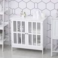 thumbnail image 4 of kleankin Buffet de Rangement de Cuisine Moderne avec Portes Transparentes et Étagères, 4 of 10
