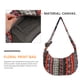 thumbnail image 4 of Bolso bandolera grande estilo hippie estilo tailandés para mujer, estilo hobo, con diseño floral, 4 of 6