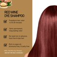 thumbnail image 2 of Cherry Brown Hair Dye 16.9 Fl Oz, Argan Oil Cherry Brown Hair Shampoo, 3 in 1 Hair Dye Shampoo, Easy To Use, Semi-Permanent Hair Color Shampoo (Cherry Brown), 2 of 8