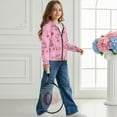 thumbnail image 5 of chaqlin Girls Axolotl Hoodies Size 14-16 Zip Up Hooded Jacket Cherry Print Long Sleeve Hooded Sweatshirt Lightweight Loose Drop Shoulder Cardigan with Pocket, 5 of 7