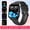 Black, variant on Smart Watch for Android iPhone - 1.85" HD Display, Call Answering, Fitness Tracker, Pedometer, USB Rechargeable, Sports Modes, Pink/Black