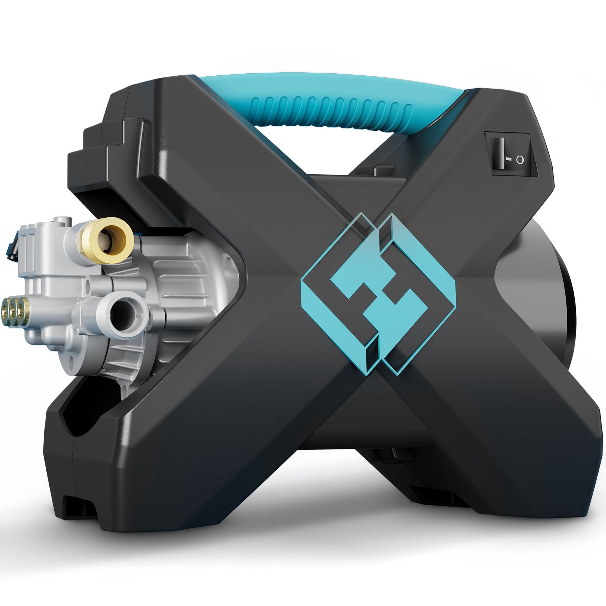 FOTING Cordless Pressure Washer 3.5 GPM Brushless Copper Motor 5 Nozzles 1000ML Foam Cannon Blue