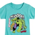 thumbnail image 3 of Marvel Hulk - Smash Crunch - Toddler And Youth Girls Fitted Short Sleeve Graphic T-Shirt, 3 of 5