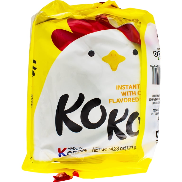Paldo Kokomen Spicy Chicken Instant Noodle, 21.15 oz, 5 Pack Bag
