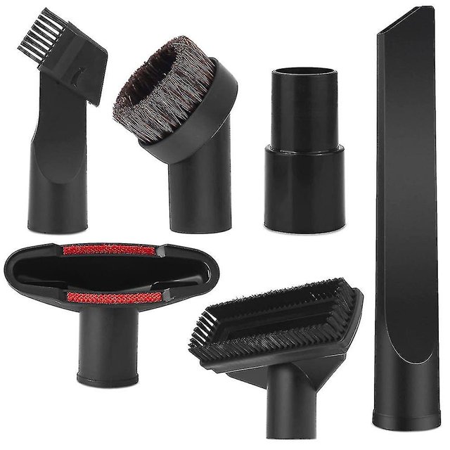 Juego de cepillos para boquillas de aspiradora LIUXGMXG Boquilla universal de 6 piezas Boquilla para ranuras Boquilla de cepillo con tubo de cobre de 35 mm