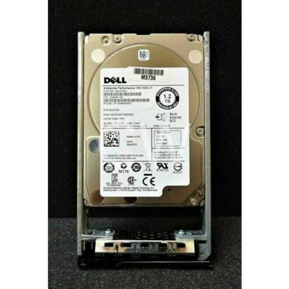 Dell 1DA200-150 Dell 1.2TB 10K RPM 6Gb/s 2.5" SAS ENTERPRISE Hard Drive HDD V7