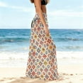 thumbnail image 7 of Women's Chiffon Dress Boho Gradient Cover Up Beach Wide Leg Palazzo Pants Elastic Waist Trouser Lightweight Fashion Bathing Wear High-Waisted Tummy Control Long Swimwear Summer Outfits 2026, 7 of 7