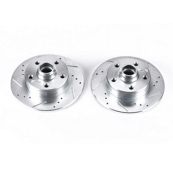 Power Stop EBR426XPR Evolution Drilled & Slotted Rotors -Rear