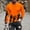 Orange, variant on FDGIU Men's Halloween Graphic Tees Men Fashion Casual Print Sports Long Sleeves Round-Neck Blouses Shirts Casual Shirts