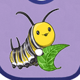 thumbnail image 4 of Inktastic Monarch Butterfly Caterpillar- Cute Baby Insect Boys or Girls Baby Bib, 4 of 4