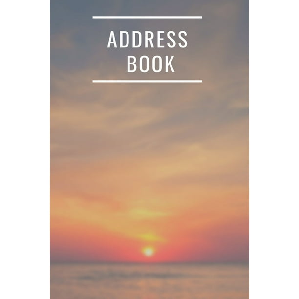 Telephone Pocket Address Book : Sunset at the Sea Cover Tabbed in ...
