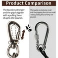 thumbnail image 4 of Dog tie Out Cable, 10/20/25/30/50/70/100 feet, Suitable for Dogs up to 350 pounds, Dog Cable with Swivel Buckle, Lightweight, Non-Winding, for Outdoor Camping, Yard Dog Cable (Black, 30FT), 4 of 7