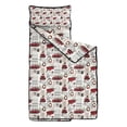thumbnail image 2 of White Christmas Truck and Tree Pattern Toddler Nap Mats for Kids Preschool,50"x20" Sleeping Mat Bag or Kids,Toddler Sleeping Bag,Toddler Nap Mat or Daycare, 2 of 6