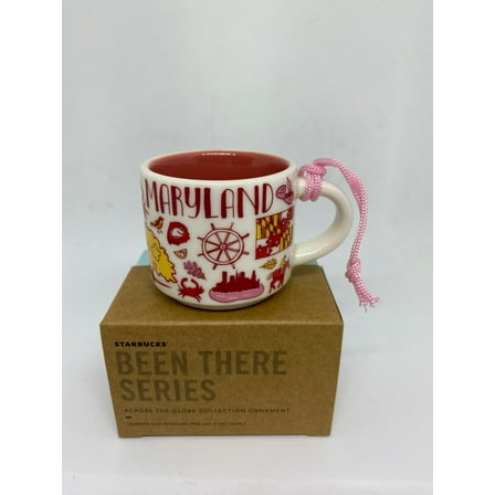 Starbucks Coffee Been There Maryland Ceramic Mug Ornament New with Box