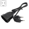thumbnail image 2 of Europea 90 Degree Male Plug to Female Socket Power Extension Cable for PC Computer PDU(0.3M), 2 of 5