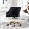 thumbnail image 4 of Swivel Chair, Swivel Shell Chair for Living Room/Bed Room, Modern Leisure office Chair, Black, 4 of 7