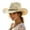 Beige, variant on OOOUM Breathable Cowboy Hat For Men Women Western Style Beaded Band Straw Sun Hat Festival Outdoor Vacation Cowgirl Hat Beige