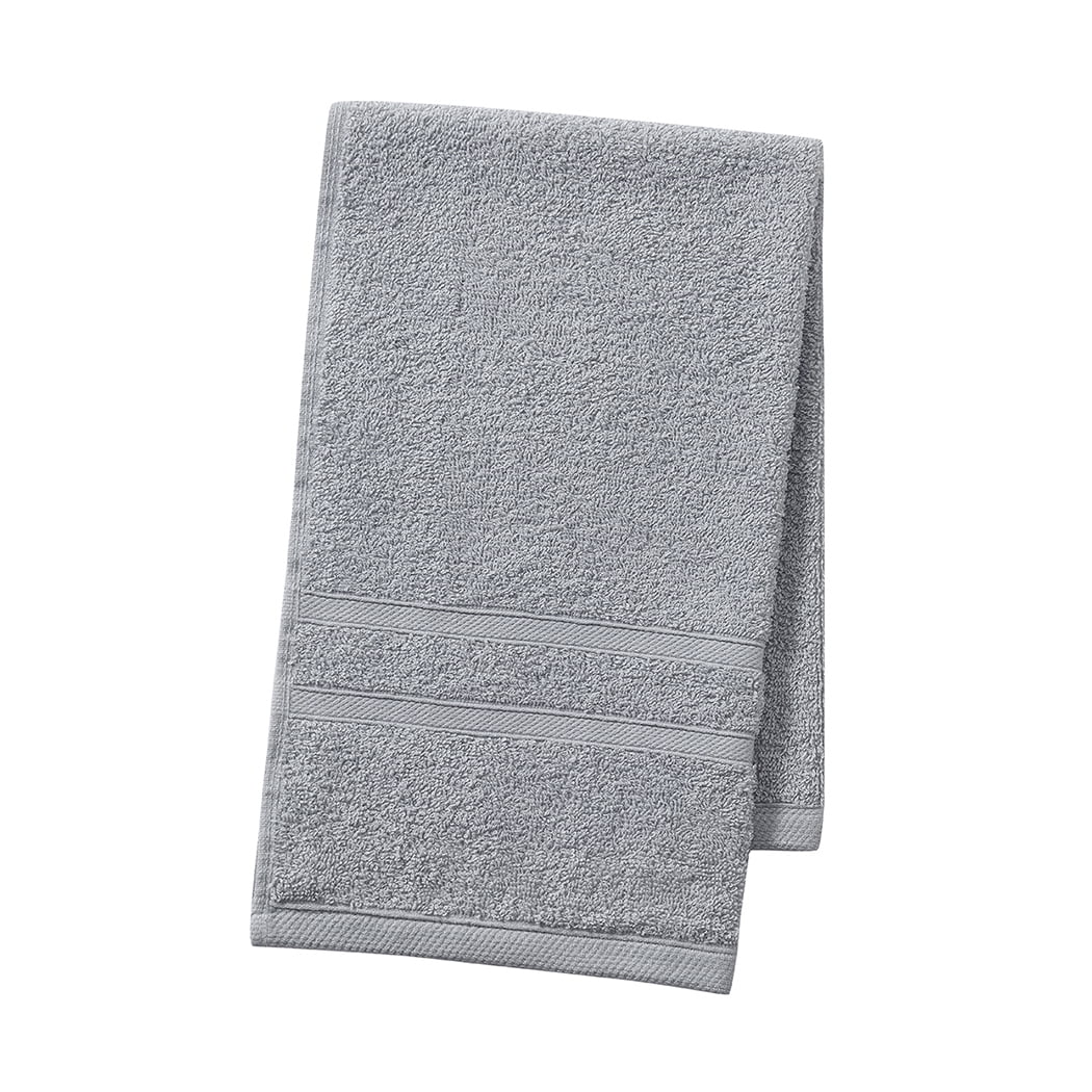 Clorox Bleach Friendly 2 Piece Hand Towel Set, 16 x 26, Light Grey
