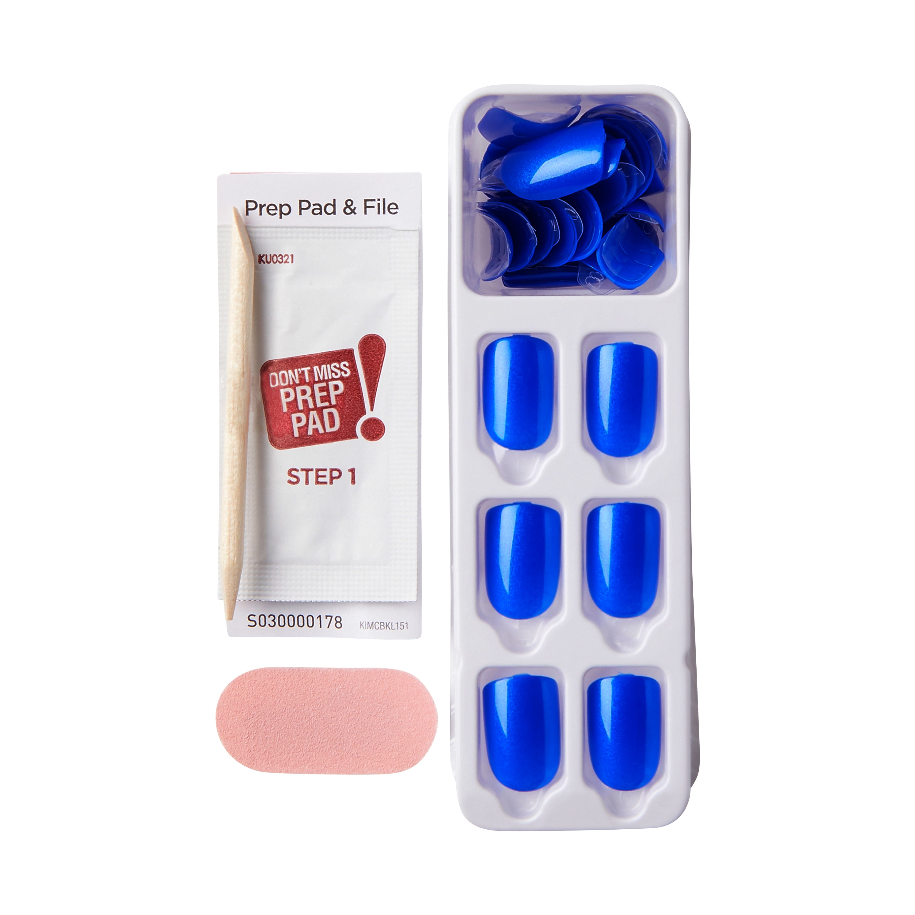 KISS imPRESS Color Press-On Nails, ‘Deep Ocean’, 30 Count