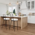 thumbnail image 2 of EDTara 4-Piece Barstool Set, Soft Padded Round Bar Chairs with Backrest and Sturdy Metal Frame, Ideal for Kitchen Island or Bar, 2 of 7