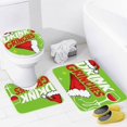 thumbnail image 1 of piezas de adornos para baño de Grinch. Felpudo navideño divertido de Grinch: perfecto para decorar las fiestas, felpudo alegre para la entrada de tu hogar. Alfombra de ilusión, 1 of 3