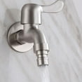 thumbnail image 4 of Stainless Steel Outdoor Faucet Adapter For Wash Machine Tap And Garden Tap, Wall-Mounted Water Faucet With Ceramic Core Valve, Space Saving, Easy To Install, For Wide Use In, 4 of 5