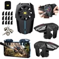 thumbnail image 1 of Radiador universal 17 en 1 para teléfono celular con luz LED, disipador de calor de ventilador de refrigeración para teléfono celular, 2 disparadores de control de juego móvil L2R2 para PUBG/Fortnite/, 1 of 5