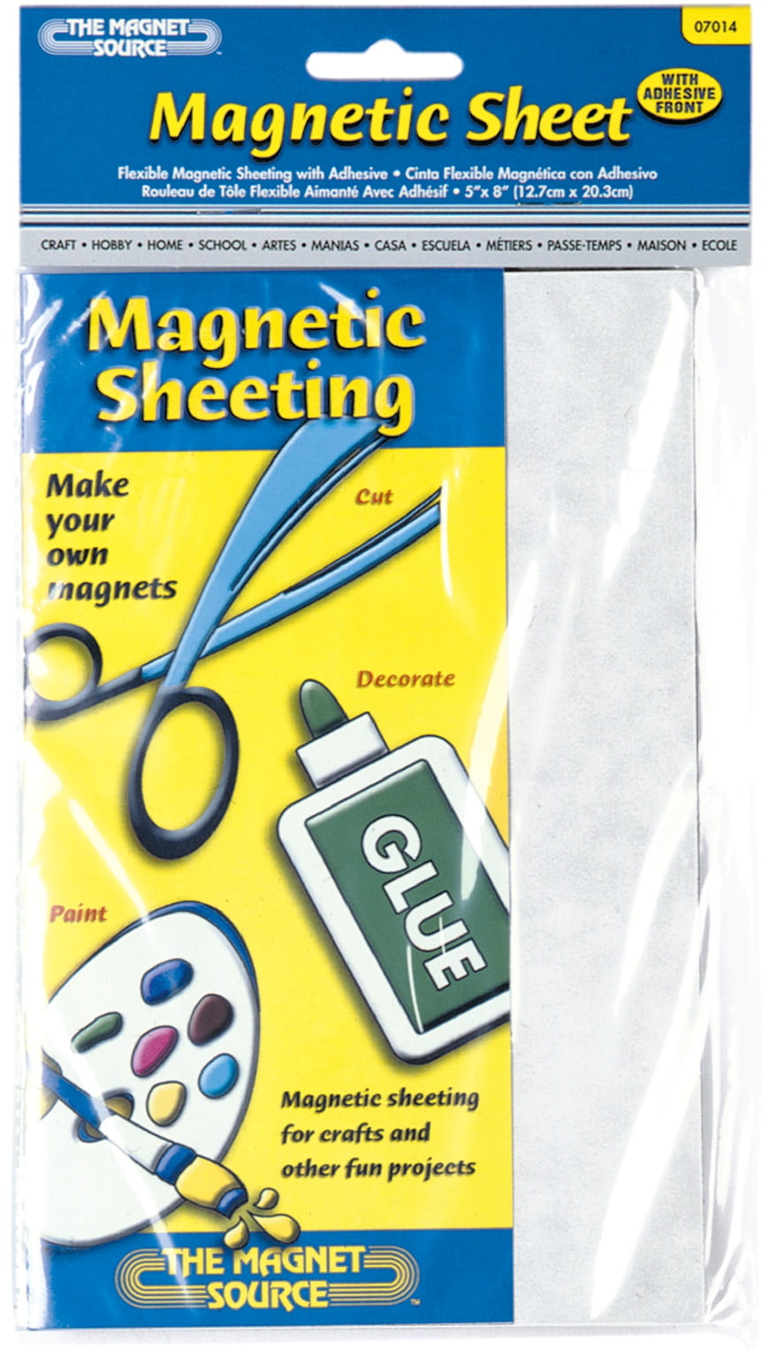 Magnet Source Flexible Magnetic Sheet 5" x 8"/Sheet - Walmart.com