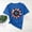 X001-Blue, variant on Goodtrade8 Women's Summer T Shirts Short Sleeve American Pullover July 4th Red White and Blue Red White and Blue Graphic , Fashion Crew Neck Tops for Women Independence Day