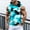 B_ Blue, variant on YLSDY Men's All-Over Print Sleeveless Hoodie Top, Casual Drawstring Pullover Tank for Street Style Blue XL