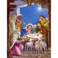 thumbnail image 1 of Cuadros Decorativos Jesús nació 5D DIY Diamond Painting Kits Resin Full Round Home Likrtyny embutido en tela, 1 of 9