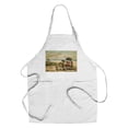 thumbnail image 1 of Coronado, California, Life is a Beautiful Ride, Beach Cruisers (Cotton Canvas Apron, Kitchen Cooking, Baking, Grilling, Unisex with Pockets), 1 of 5