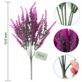 thumbnail image 4 of Spencer 8 Bundles Artificial Flowers Rose Red Flowers Lavender Bunches Plastic Faux Plants for Home Table Indoor Outdoor Decor, 4 of 11