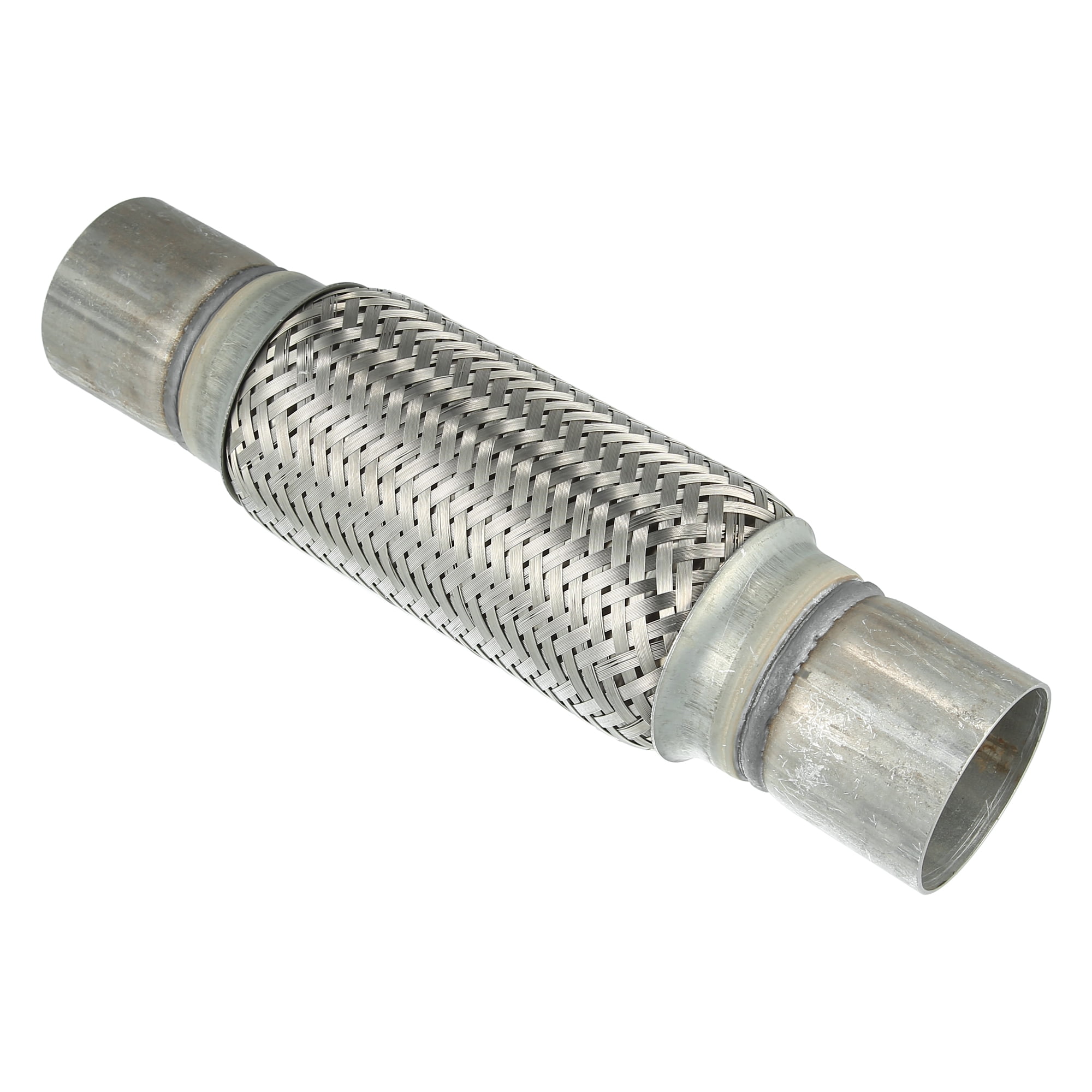 2.36"x8"x11.81" Car Exhaust Flexible Pipe Tubing Universal Exhaust Joint with Welding Extension Pipe Stainless Steel