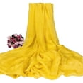 thumbnail image 1 of Xingzhi Versatile Long Scarf For Different Outfits And Occasions Made With Chiffon Long Shawls And Wraps yellow, 1 of 6