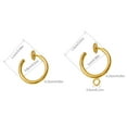 thumbnail image 4 of 10 Pairs Ear Wire Converter with Loop Adjustable Multiple Clip-on Earring Findings Painless Invisible Earrings Adapter No Hanging Steel 11MM, 4 of 7