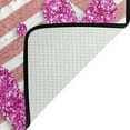 thumbnail image 5 of SKYSONIC Striped Pink Glitter Heart Pattern Non-Slip Area Rug, Valentine's Day Love Floor Carpet Comfort Floor Mats Decor for Indoor Front Porch,Living Room, Bedroom,Kitchen,72"x48", 5 of 5