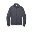 thumbnail image 3 of Port & Company PC78FZ Core Fleece Cadet Full-Zip Sweatshirt, Navy, 4XL, Mens Hoodies and Sweatshirts, 3 of 4