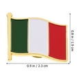 thumbnail image 2 of Italian Flag Brooch Pin Multi 20Set 0.91X0.75X0.39In Iron Enamel Coating, 2 of 7
