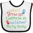 thumbnail image 3 of Inktastic Auctioneer Like Daddy Boys or Girls Baby Bib, 3 of 4