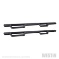 thumbnail image 1 of Westin Automotive Nerf Bar 56-13945 HDX; With Drop Down Steps; 3 Inch Square Straight; Powder Coated; Black; Mild Steel; With Welded End Caps; Rocker Panel Mount, 1 of 10